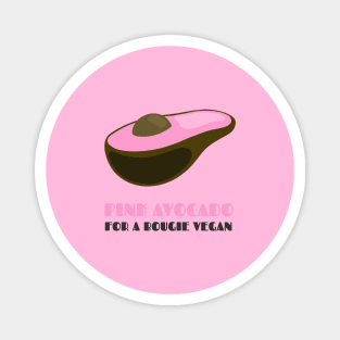 Pink Avocado: Bougie Vegan Magnet